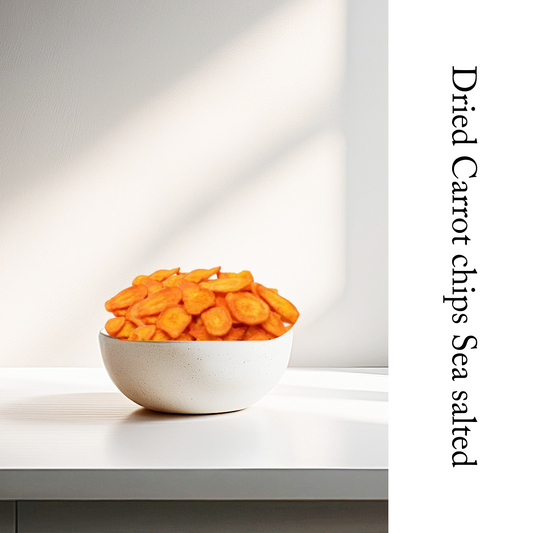 Dried Carrot chips Sea salted